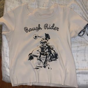 Brandy Melville Crop top rough rider